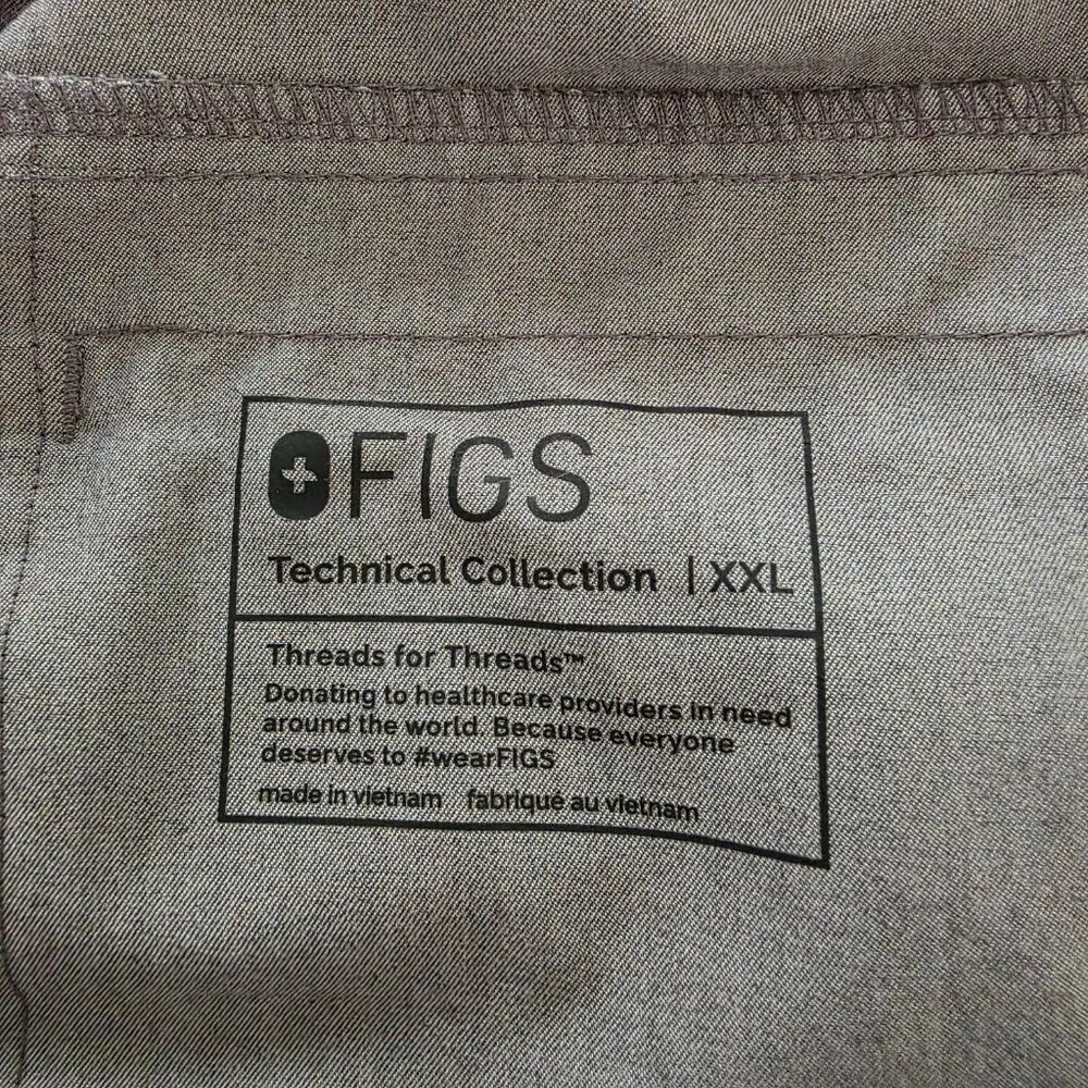FIGS Men's Axim Cargo Graphite Scrub Pants Size XXL